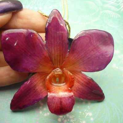 Orchid Flower Necklaces