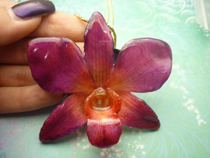 Orchid Flower Necklaces