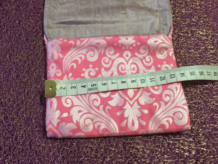 Tarot Card and Oracle Card Wrap Clutch Bag - Padded - Keepsafe - Pink & Silver with Pink Ribbon