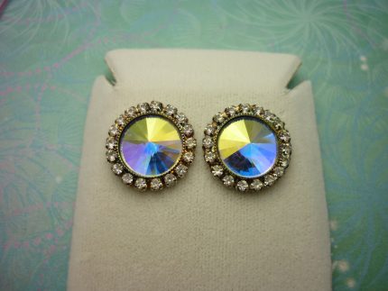 Vintage Crystal Earrings - Rivoli Crystals