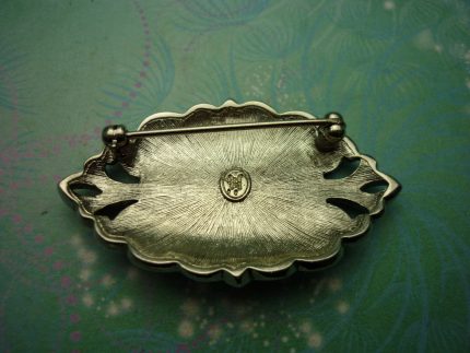 Vintage Elegance Brooch - Vintage Brooch - Marcasite - Unique Gift - Mothers Day Gift - Marcasite Brooch - Enamel Brooch