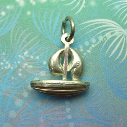 Vintage Sterling Silver Charm - Boat No.4
