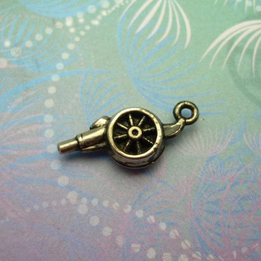 Vintage Sterling Silver Charm - Cannon