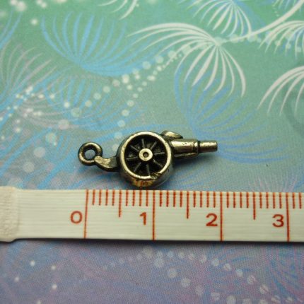 Vintage Sterling Silver Charm - Cannon