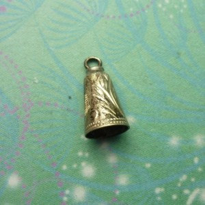 Vintage Sterling Silver Dangle Charm - Bell