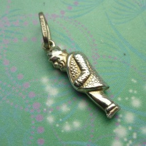Vintage Sterling Silver Dangle Charm - New Orleans Man