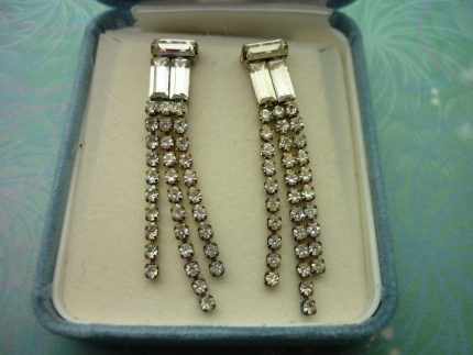 Vintage Sterling Silver Earrings - Elegant